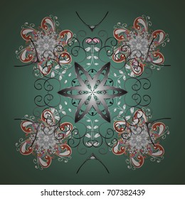 Cute, simple vector snowflakes for postcard and poster graphic design for textile, wrapping paper, hand drawn style christmas winter backgrounds. Vector sketch. Winter doodles hand drawn snowflake.