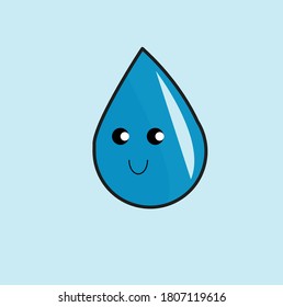 Clean Dirty Water Drops Characters Icon Stock Vector (Royalty Free ...