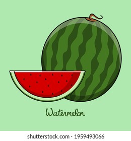 Cute and Simple Watermelon Pieces