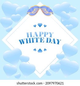 A cute and simple White Day frame.