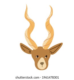 Cute Simple Woodlands Deer Graphic Illustration