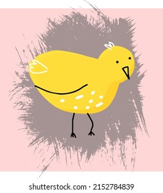 linda chica amarilla aislada de mano vectorial dibujando sobre fondo textual