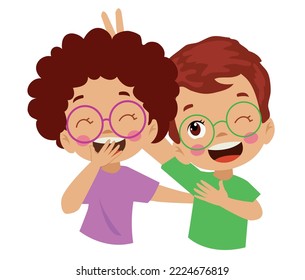 cute sincere happy friend kids