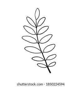 Elemento vegetal de una sola mano