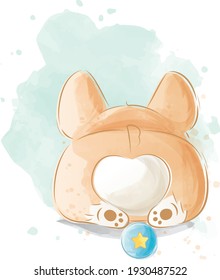 Juego de Cachorros de Corgi de Sitting