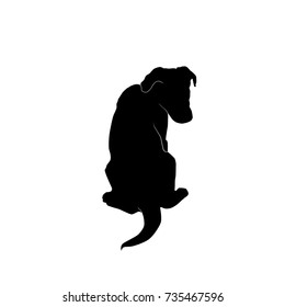 Download Dog Sitting Silhouette Images Stock Photos Vectors