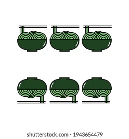 Cute seis carteles boca abajo Ilustración, papel tapiz. moderno icono del vector de comida simple, símbolo gráfico plano en estilo de diseño plano a la moda.
