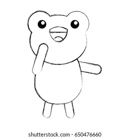 cute sketch draw toad cartoon