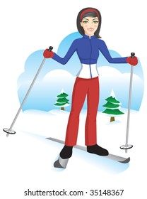 Cute Ski Girl