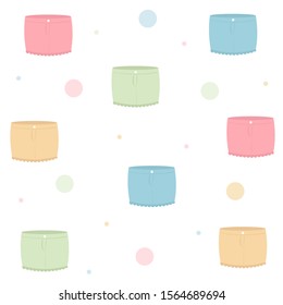 Cute skirt pattern vector illustration