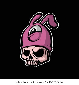 cute skull design for commercial use