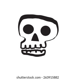 cute skull design for T-shirt print
