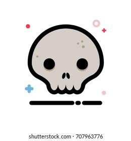 Cute skull icons