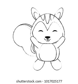 Cute skunk cartoon