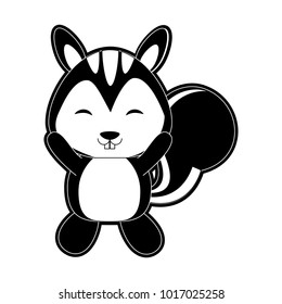 Cute skunk cartoon