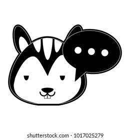 Cute skunk cartoon