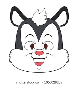 Cute skunk cartoon