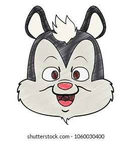 Cute skunk cartoon