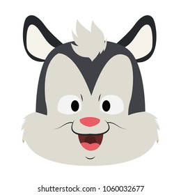 Cute skunk cartoon