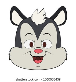 Cute skunk cartoon