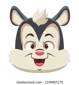 Cute skunk cartoon