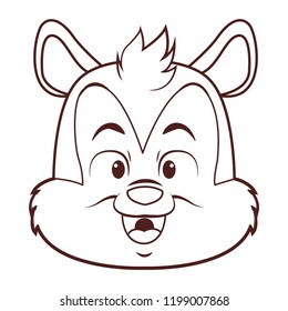 Cute skunk cartoon