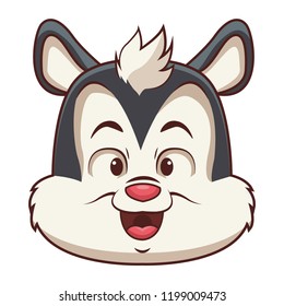 Cute skunk cartoon