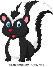 Cute skunk cartoon