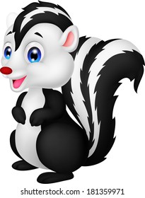 Cute skunk cartoon