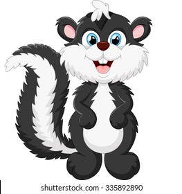 Cute skunk cartoon