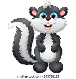 Cute skunk cartoon