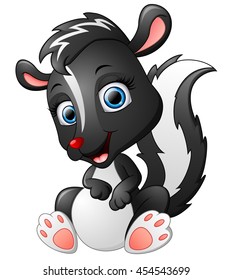 Cute skunk cartoon