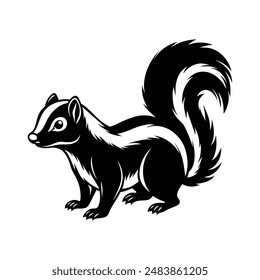 cute skunk vector, this is a editable vector file.