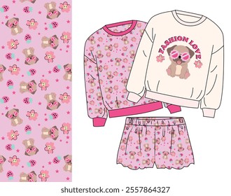 cute sleep dreams puppy love flowers