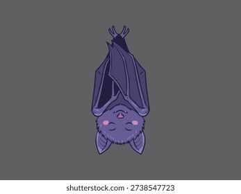 Cute Sleeping Bat Hanging