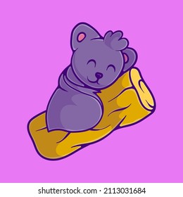 cute sleeping bat illustration with kid and game style with kid and game style suitable for mascot sticker and t-shirt design