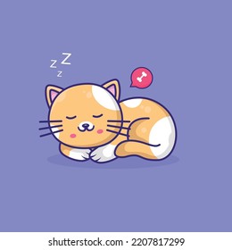 imagen de icono del vector de dibujos animados de un gato adorable