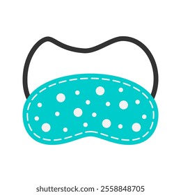 Cute Sleeping Eye Mask Icon Illustration