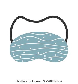 Cute Sleeping Eye Mask Icon Illustration