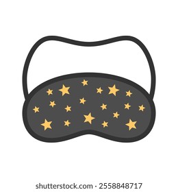 Cute Sleeping Eye Mask Icon Illustration