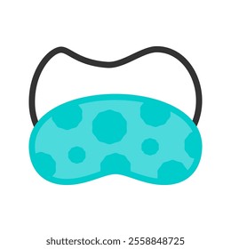 Cute Sleeping Eye Mask Icon Illustration