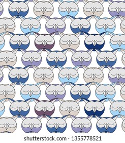 Cute sleeping owlets.Seamless pattern.Good for printing, textiles, fabrics decoration wallpaper