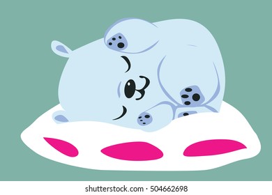 Cute Sleeping Polar Bear