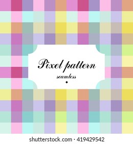 Cute sleepwear texture. Pixel pattern.