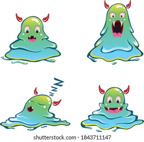 vector de carácter de caricatura de fragmentos de lápiz