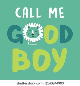 tipografía de slogan lindo con ilustración vectorial de letra de león