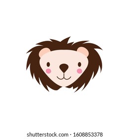 cute slot wild animal character icon vector illustration design