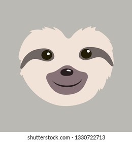 cute sloth cartoon