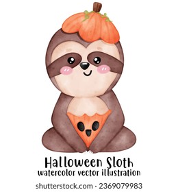 Cute Sloth Halloween, Halloween Sloth, Halloween animal vector