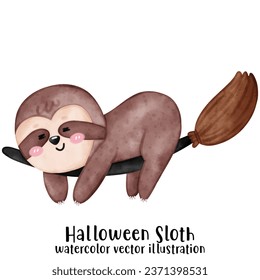Cute Sloth Halloween, Halloween Sloth, Halloween animal vector